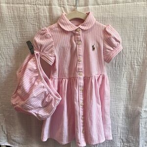 9 month baby girl Ralph Lauren dress with bloomers